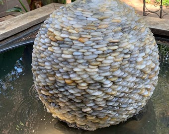 Large Stone Outdoor Fountain – Handmade Garden Water Feature, Zen Patio & Landscape Decor