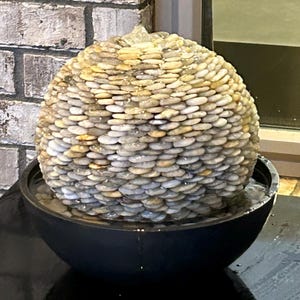 Handmade Stone Water Fountain – Indoor or Outdoor Garden Zen Water Feature, Natural Home Decor image 3