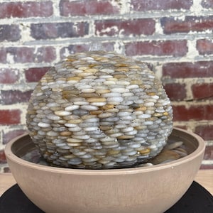 Handmade Stone Water Fountain – Indoor or Outdoor Garden Zen Water Feature, Natural Home Decor image 1