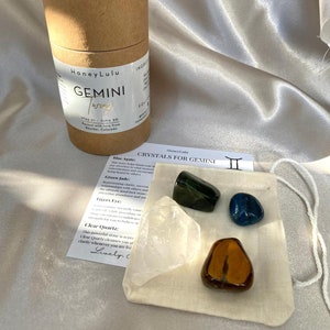 Gemini Zodiac Crystal Healing Kit | Crystal Kit | Self Care | Zodiac Signs | Healing Crystals | Zodiac Crystals|Gemini Gifts|Gemini Crystals
