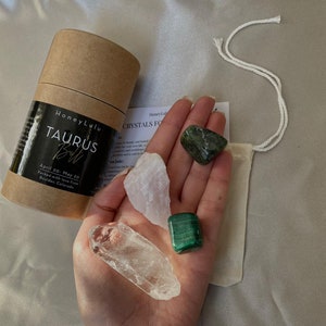 Taurus Zodiac Crystal Healing Kit | Crystal Kit | Self Care | Zodiac Signs | Healing Crystals | Zodiac Crystals|Taurus Gifts|Taurus Crystals