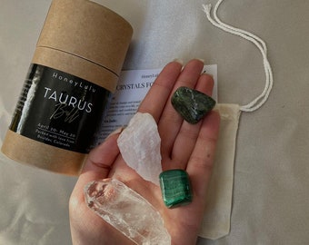 Taurus Zodiac Crystal Healing Kit | Crystal Kit | Self Care | Zodiac Signs | Healing Crystals | Zodiac Crystals|Taurus Gifts|Taurus Crystals