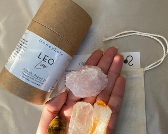 Leo Zodiac Crystal Healing Kit | Crystal Kit | Self Care | Zodiac Signs | Healing Crystals | Zodiac Crystals| Leo Gifts| Leo Crystals