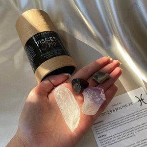 Pisces Zodiac Crystal Healing Kit | Crystal Kit | Self Care| Zodiac Signs | Healing Crystals| Zodiac Crystals| Pisces Gifts| Pisces Crystals