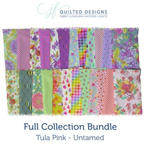 Untamed Full Collection Bundle - Neon Print- Tula Pink Untamed - PRE ORDER DEPOSIT - Releases October 2024