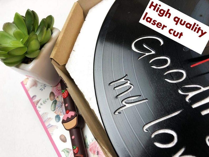 Under the Sea Vinyl Clock Mermaid Laser Cut Design Vinyl Record Decor