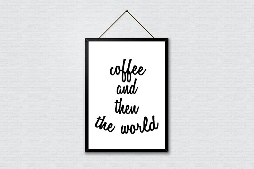 Coffee Wall Decor, Minimalist Decor, Kitchen Wall Decor, Coffee Theme Poster, Aesthetic Wall
