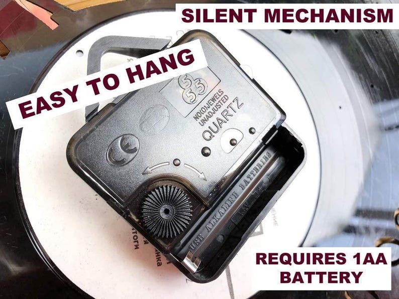 Under the Sea Vinyl Clock Mermaid Laser Cut Design Vinyl Record Decor