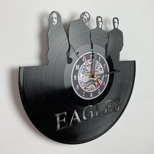 Music-Inspired Vinyl Record Wall Clock - Unique Wall Art for Rock Fans, Perfect Gift for Music Lovers, Retro-Style Clock for Home Decor