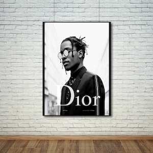 Hip Hop Poster ASAP Rocky Art Print – Rap Music Wall Decor for Fans, Urban Style Room Aesthetic, Stylish Gift for Music Lovers