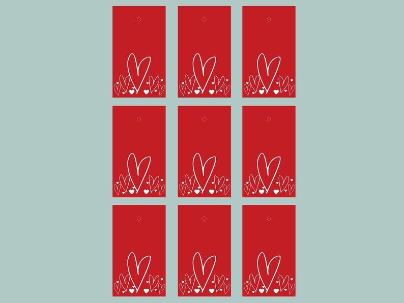 Printable Love Romance Tags Valentine Present Tag Gift Note - Etsy