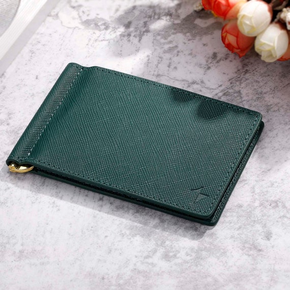 Slim Leather Credit Card Holder | Men & Women's Wallet Forest