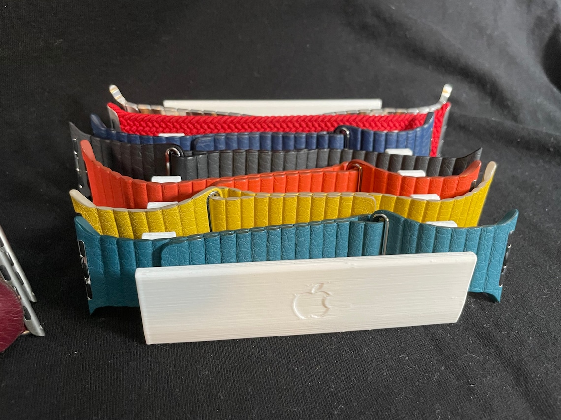 Apple Watch Band Stand / Holder / Organizer With Apple Logo Etsy