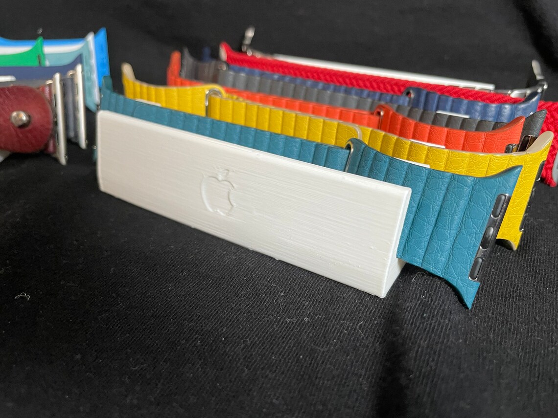 Apple Watch Band Stand / Holder / Organizer With Apple Logo Etsy