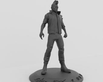 Cyberpunk 2077 Character 3D Model, Ready to Print (STL File)