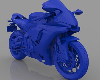 Yamaha YZF R1 Motorcycle 3D Model (STL File)