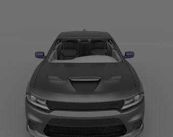 2015 Charger 3D Model STL File, Printable Car (Digital Product)