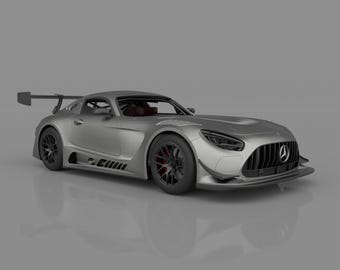 Mercedes AMG GT3 2024 3D Model – STL File for RC Car & Hobby Projects