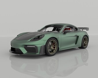 GT4 Cayman RS race car 3D model – RC car STL – Ready to Print