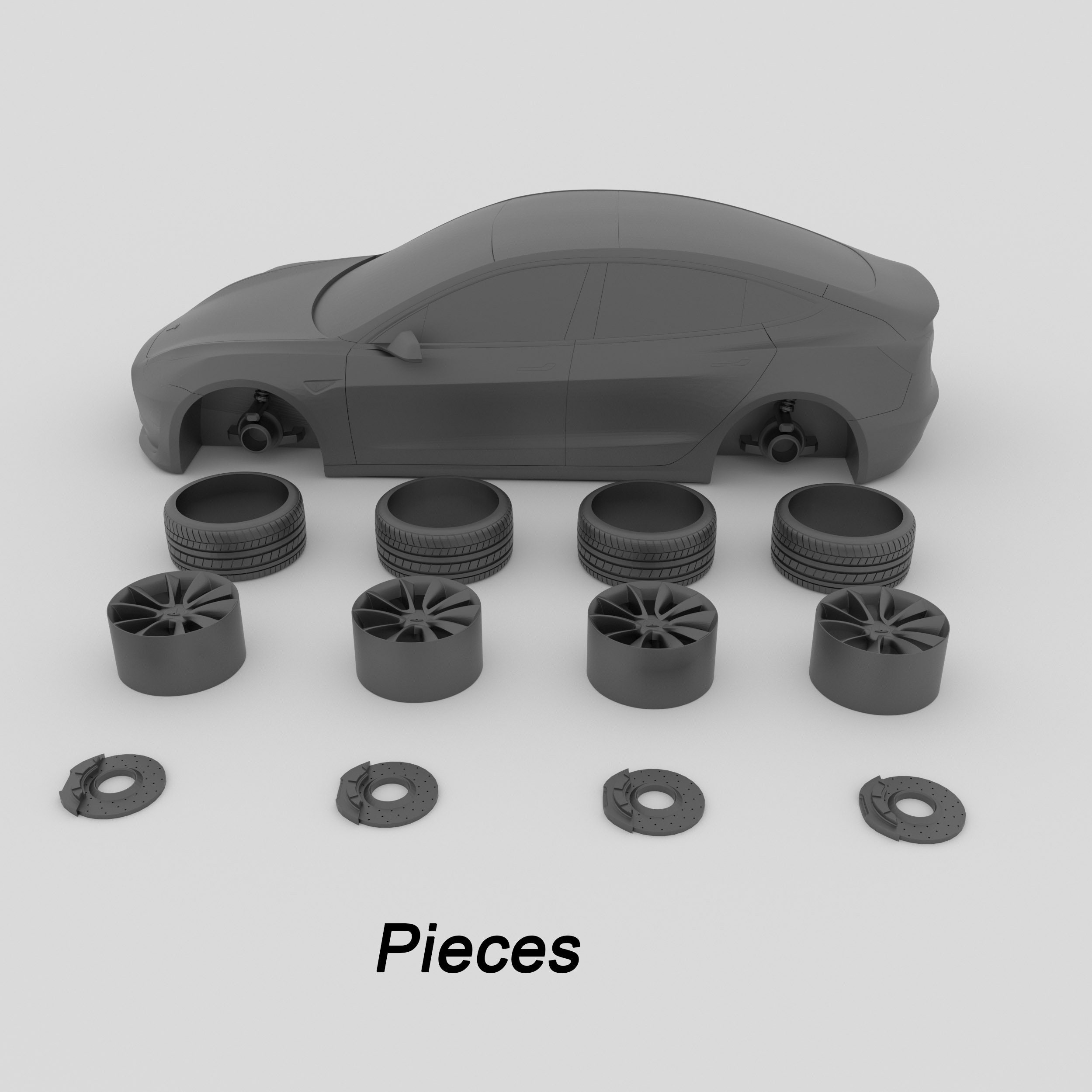 3D Tesla Model 3STL File Ready for 3D Printing - Etsy