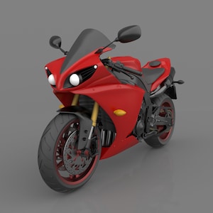 Yamaha YZF R1 Motorcycle 2011-2014  Ready to Print,3D Model STL File,High Quality 3D,Digital Product