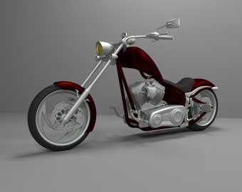 Big Dog K9 Chopper Motorcycle 3D Model for Printing,stl File Ready