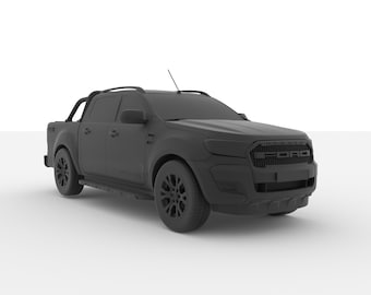 Ford Ranger Wildtrak 3D Print Model STL (1/11 Scale)