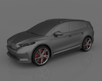 Skoda Enyaq IV 3D Model, STL File for 3D Printing