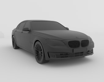 BMW 750 F02 3D Model (STL File)