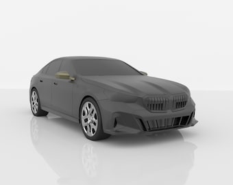 BMW i5 2023 STL – 1:10 Scale Car Model for 3D Printing | Printable Automotive Model | Digital Download