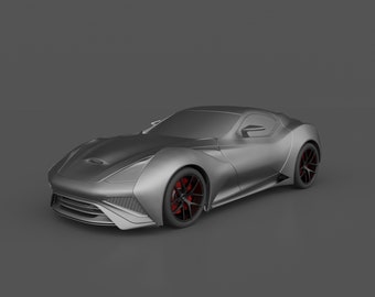 Icona Vulcano Titanium Car 3D Model, STL File (Digital Product)