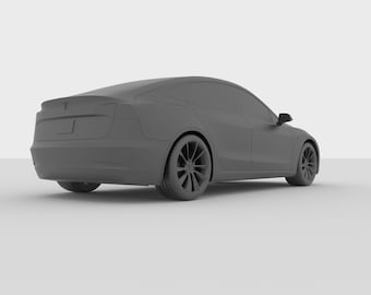 Tesla Model 3, 3D Print Model (STL File)