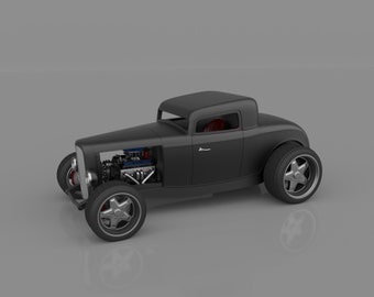 Ford 1932 Roadster STL File, 3D Printing Hot Rod (Digital Product)