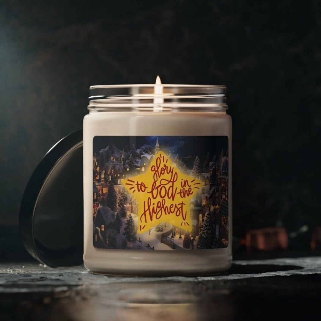 Glory to God in the Highest Scented Christmas Carol Candle Etsy