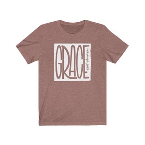 Grace Through Faith Christian T-Shirt Ephesians 2:8-10 shirt Men's/Women's Bible Verse Faith graphic Tshirt image 6