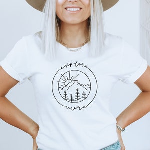 Esplora più T-Shirt / T-shirt estiva / Avventura / Camicia da viaggio / T-shirt unisex a maniche corte / T-shirt da donna