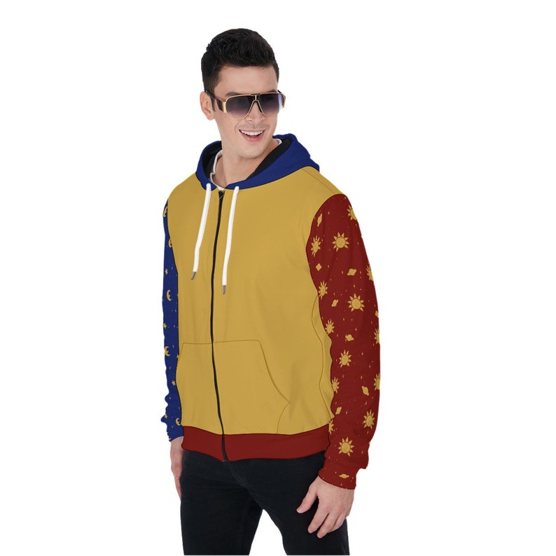Sun and Moon fnaf Inspired Zip up Hoodie Etsy