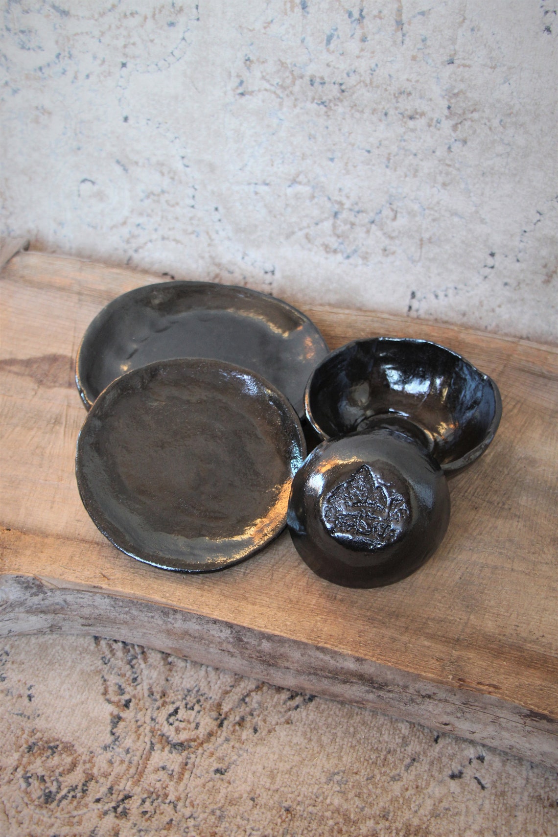 Wrought Iron Dinnerware Set Etsy