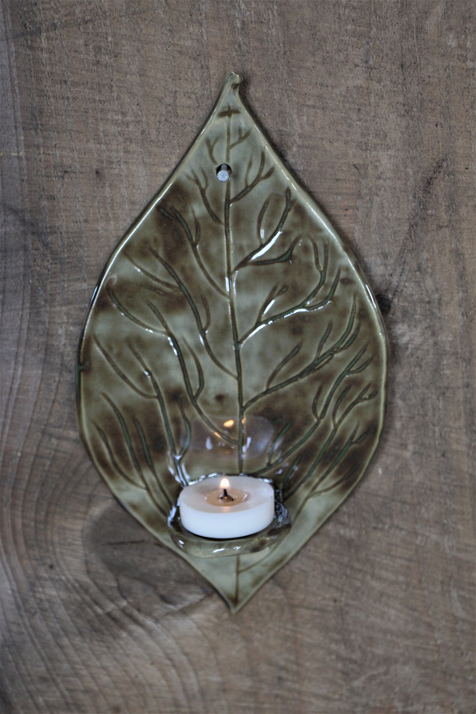 At Home Leaf Candle Holder at James Cordell blog