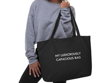 My Ludicrously Capacious Bag | Succession Tote Bag | Eco Friendly Tote Bag | Organic Tote Bag | Toms Wambsgans Quotes