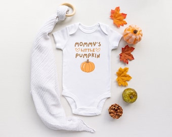 Mommy's Little Pumpkin Baby Outfit | Halloween Bodysuit | Fall Themed Infant Clothing | Autumn | Cute Pumpkin Onesies® Brand