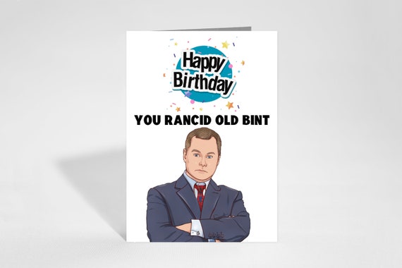 Jack Dee Birthday Card Happy Birthday You Rancid Old Bint - Etsy Jack Dee Birthday Card Happy Birthday You Rancid Old Bint - Etsy
