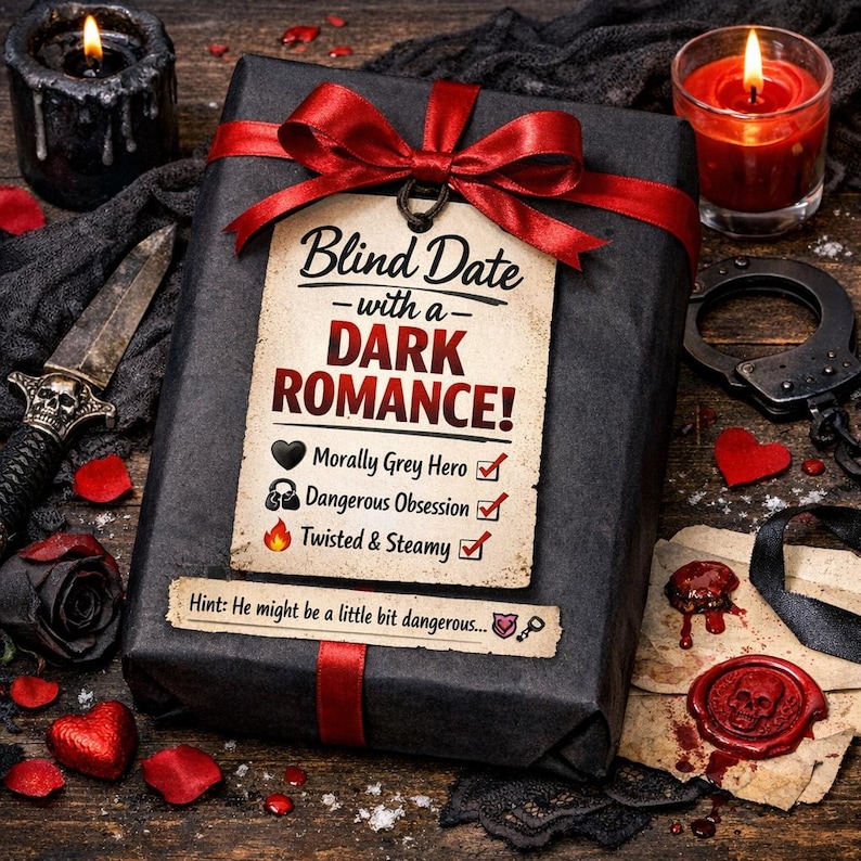 Dark Romance Blind Date With a Book Box | Mystery Wrapped Book Gift ...