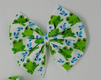 Frog Hair Bow, Frog Bow, Hair Bow, Bow For Girl,