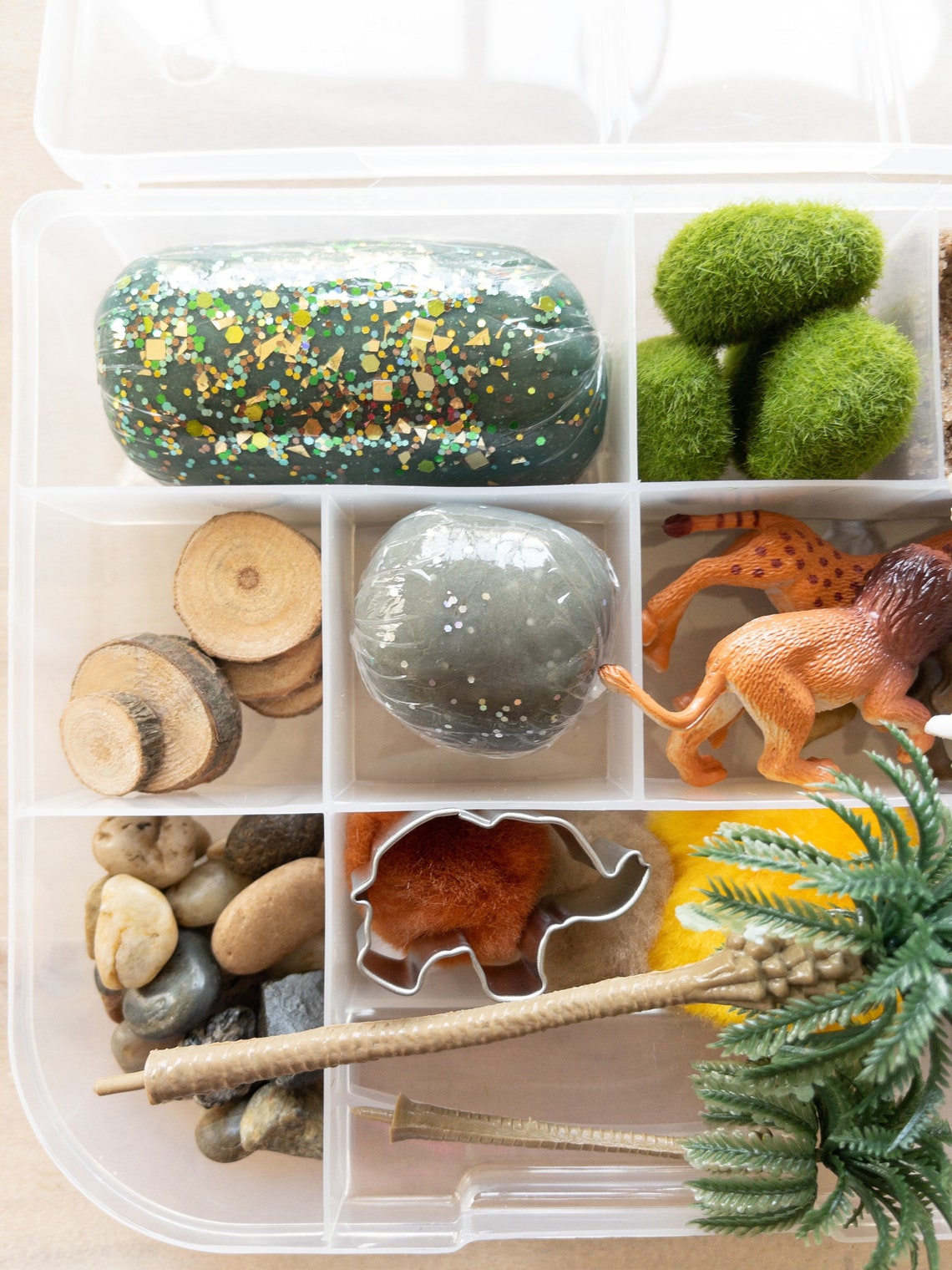 JUNGLE Themed Playdough Sensory Kit Playdoh Kit Sensory Fun Etsy