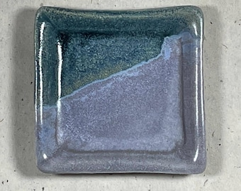 Little handmade twice glazed ceramic one-of-a-kind trinket or ring dish you pick
