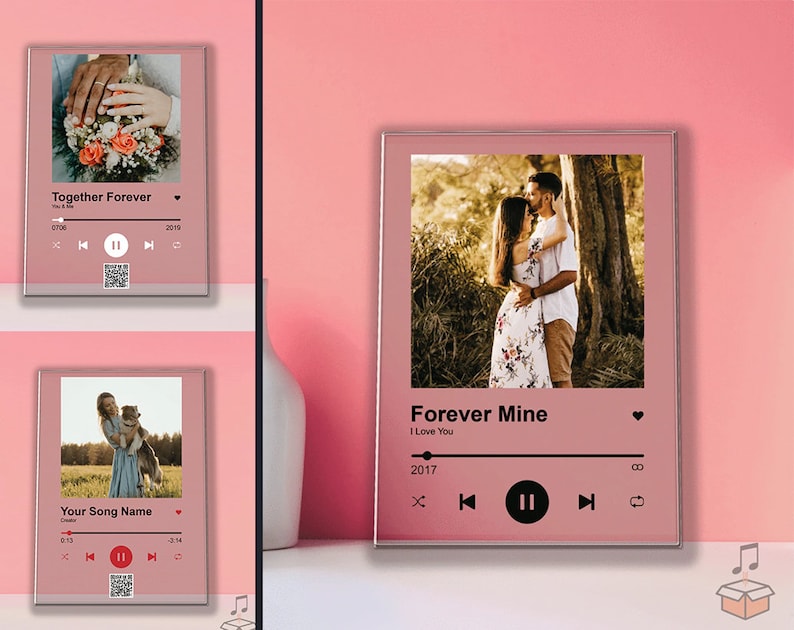 Glass Album Cover Custom music plaque personalized Etsy