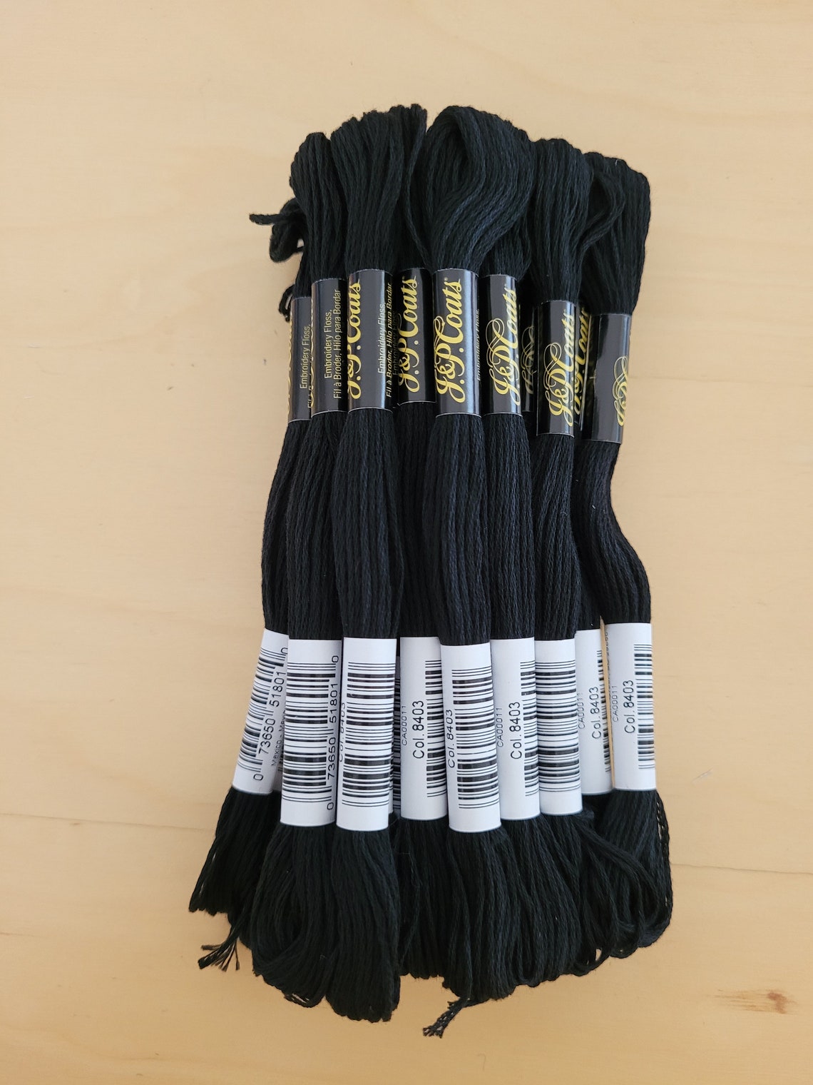 Black embroidery floss from jp coats 100 mercerized cotton  etsy Black embroidery floss from jp coats 100 mercerized cotton  etsy