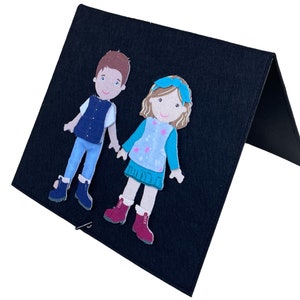 My Felt Story Freestanding Felt Board/Flannel Board/Black 23&quot; x 12.5&quot;