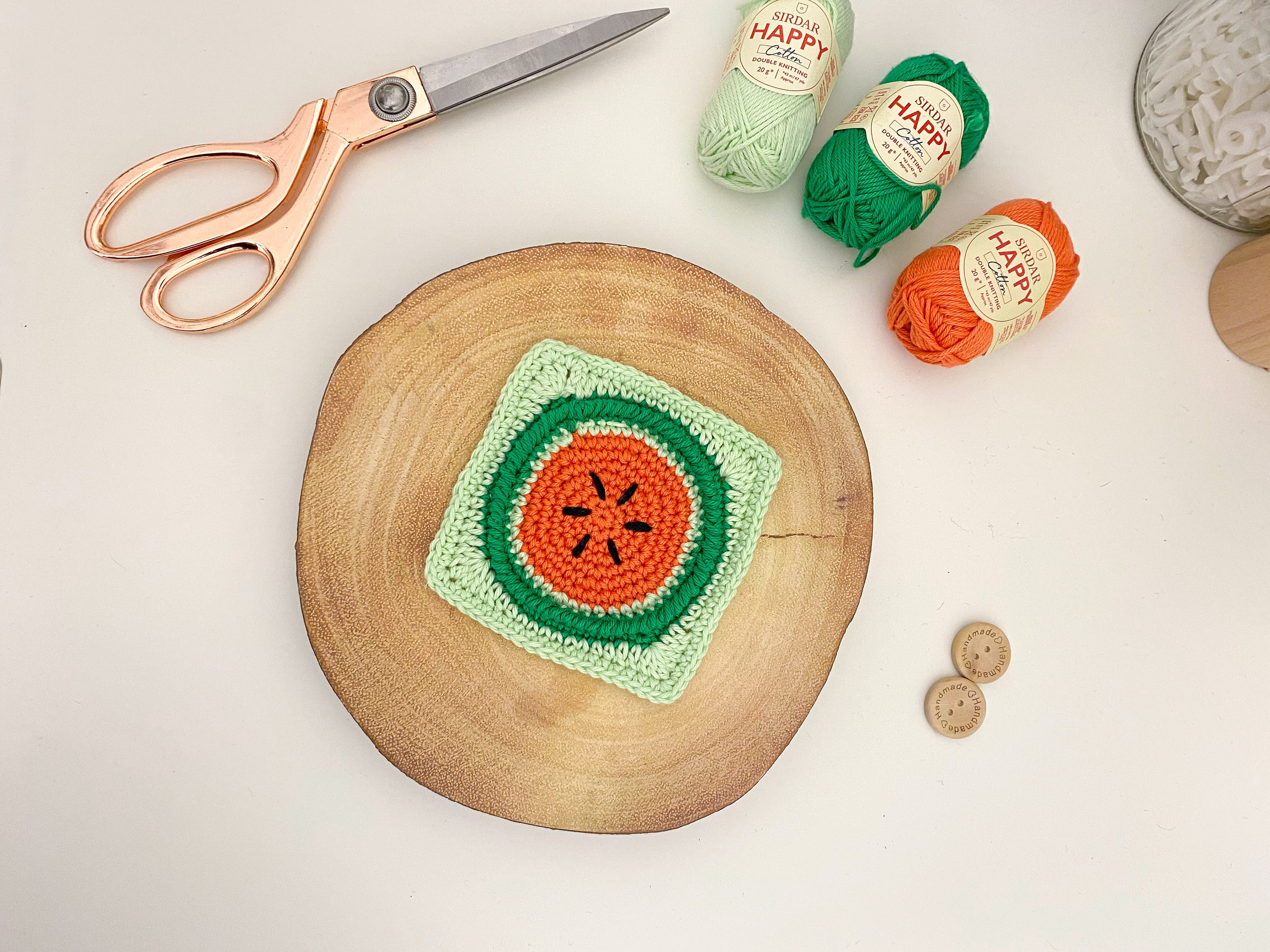 39 Crochet Watermelon Patterns to Cheer You Up 24 Crochet Watermelon Granny Square Pattern/ Crochet Granny